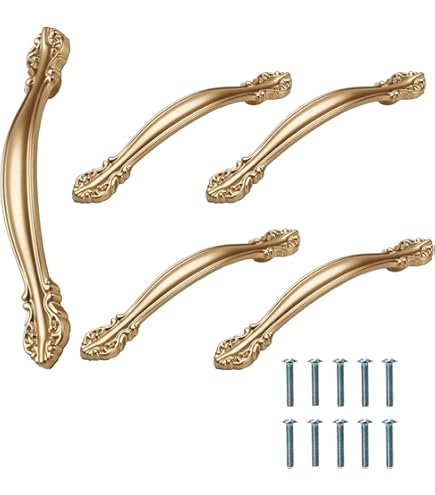 Maniglie Per Mobili Oro - Set 10 Pezzi Per Cucina Con Viti Da 25mm E 45mm - Foto 4