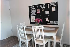 ‎KAROFOILFIX Magnet-Tafel-Folie Farbe: schwarz | 40 Größen | Preis-Leistung Top beschreibbar, abwischbar, magnetisch | Kreide Tafel Magnet Folie (120x80cm)