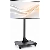 Hansdo TV Standı &ndash; Tekerli Monit&ouml;r Askısı &ndash; Hareketli TV Standı &ndash; 22&Prime; &ndash; 43&Prime; TV İle Uyumlu &ndash; Metal &ndash; Siyah &ndash; STVS2