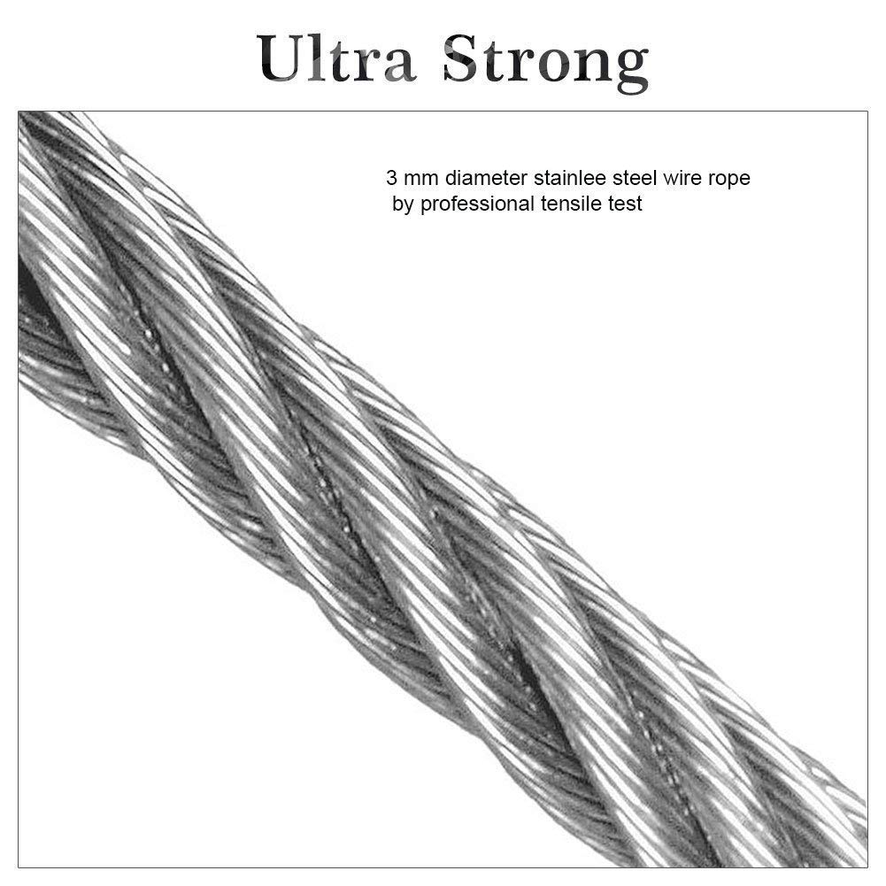 Tresbro-Systme-de-Chariots-de-Laisse-pour-Attacher-Les-cbles-chane-de-Courroies-dattache--mcher-pour-Petits-Chiens-de-Taille-Moyenne-et-Lourde