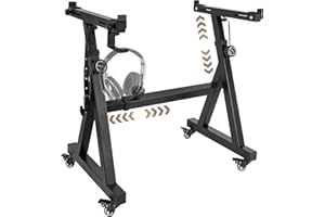 OUUTMEE Support de Clavier Piano en Forme de Z, Support pour Piano Numérique Réglable en Hauteur et Largeur avec 4 Roues, Convient aux Claviers Électrique à 54-88 Touches (Noir)