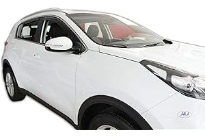 ‎J&J AUTOMOTIVE J&J AUTOMOTIVE | Windabweiser Passend Für Sportage QL, QLE 2016-2021, Heko Regenabweiser, Getönt, Set 4-Teilig, Vorne, Hinten, Aerodynamisch
