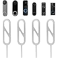 4-Pack Doorbell Key Tool, Doorbell Opening Pin Tool, Release Removal Pin Security Key Replacement Tool Compatible with Arlo, Nest and Eufy Video Doorbell Remove Doorbell Mount Battery Replacement