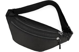 TERJBG Bauchtasche, Tragbar Elegant Wasserdicht PU Leder Multifunktionale Hüfttasche, Gürteltasche Hüfttasche Sport für Männer und Frauen für Bauchtasche Festival, Laufen, Reisen, Wandern