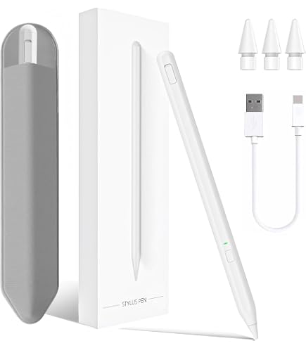 Stylet Magnétique BAZO Pour IPad (2018-2025) - Recharge Rapide 15 Min, 11h Autonomie, Rejet Paume, Dégradé Violet - 11