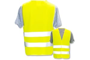 PixiPrints.com Hochwertige Warnweste mit Leuchtstreifen * bedruckt mit Name Text Bild Logo Firma * personalisiertes Design selbst gestalten