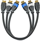 deleyCON HDMI Kabel SET - 3x 0,5m kompatibel zu HDMI 2.0a/b/1.4a - UHD 4K HDR 3D 1080p 2160p ARC - High Speed mit Ethernet - 