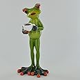 Comical Frogs - Coffee Break Joke Present Novelty Gift Home Decor Tea Break Small Resin Figurine H