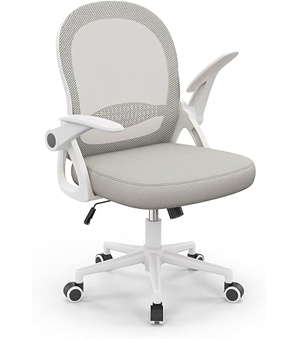 GYMAX Sedia Ufficio Ergonomica Girevole Con Schienale In Rete - Regolabile In Altezza E Inclinazione, Per Lavoro E Relax - Foto 7