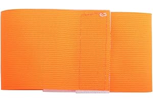 VGEBY1 Soccer Captain Armband Capitaine Armband, Brassards de Football Sports Bras Brassard de Brasseur pour Football Hockey Rugby Netball Tennis Basketball(Orange)