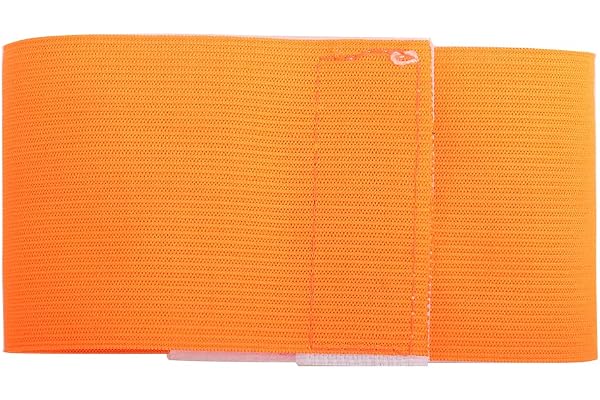 VGEBY1 Soccer Captain Armband Capitaine Armband, Brassards de Football Sports Bras Brassard de Brasseur pour Football Hockey Rugby Netball Tennis Basketball(Orange)