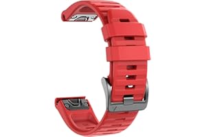NotoCity Cinturino per Garmin Fenix 6X/Fenix 6X Pro/Fenix 3/Fenix 3 HR/5X/Fenix 5X Plus/, 26mm Cinturino di Ricambio in Silicone, Braccialetto Quick-Fit, Colori Multipli.