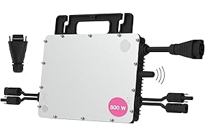 VALE Hoymiles HMS-800W-2T Micro inverter con WiFi integrato DTU | incl. connettore HMS Field | fino a 2 moduli PV | 800 Watt | Conforme VDE | per centrali elettriche da balcone