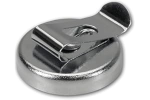 BLANKO Sintron Magnetics Clip de Cinturón Magnético Portaherramientas Mini 32mm, Plata