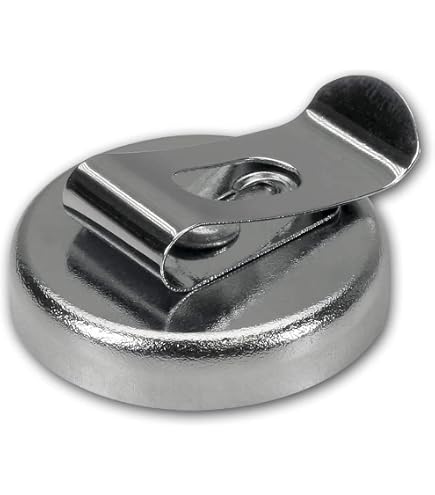 Clip Magnetiche Per Cintura Portautensili – Magnete 66 Mm, Nero, In ABS E Ferro, Per Viti, Chiavi E Cacciaviti, Organizer Da Cintura Per Lavori Pesanti