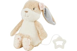 Sterntaler Spieluhr M Hase Hanni - Baby Kuscheltier mit Musik "La Le Lu" - herausnehmbares Spielwerk - Spieltier waschbar - Einschlafhilfe für Babys - ab Geburt - Geschenkidee für Mädchen, hellbraun