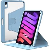 Microsonic Apple iPad Mini 7 Kılıf (A2993-A2995) Regal Folio Mavi [iPad Mini 7 ile Uyumlu Kılıf - Mavi]