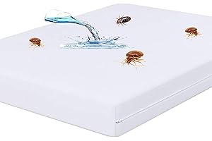 IMFAA Matratzenschoner für Super-Kingsize-Betten mit Reißverschluss, antiallergisch und vollständig wasserdicht, Super-Kingsize-Bett (182 x 200 + 40 cm)