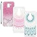 Produktbild Vogu'SaNa Handyhülle Compatible für Samsung Galaxy J6 2018 Hülle Case Cover Transparent Silikon Slim Tasche Durchsichtige Schutzhülle Handytasche Skin Softcase Schale Bumper Handycover*3 Mädchen-Set3