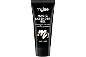 MYGEL by Mylee Magic Extender Gel 60g - Larga Duración, Aspecto Natural, para Extensión de Uñas, Principiantes y Profesionales, Espesante para Uñas Acrílicas, Nail Art (Milky White)