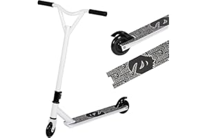 GURYON Stunt Scooter, Street Trick Scooter with 100mm PU Wheels ABEC-5 Bearings, Beginner Level Kick Scooters for Kids Teens, Freestyle Stunt Scooters Ages 8 9 10 11 12+
