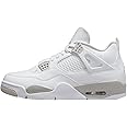 Nike Men's Air Jordan 4 Retro White Oreo, White/Tech Grey/Black/Fire Red, 12