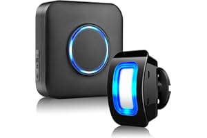 Bitiwend czujnik ruchu PIR, bezprzewodowy alarm bezpieczeństwa domu, 110 dB, czujnik ruchu na podczerwień, zasięg 150 m, do domu, kampera, garażu, sklepu