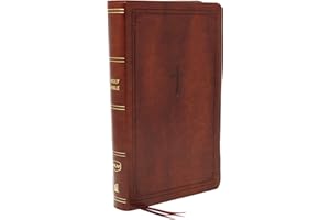 NKJV, End-of-Verse Reference Bible, Personal Size Large Print, Leathersoft, Brown, Red Letter, Comfort Print: Holy Bible, New King James Version