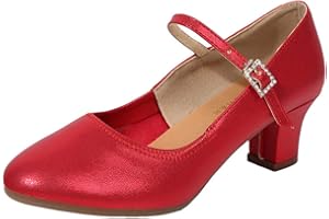 CELUCKE SANDALETTE Damen Standard Tanzschuhe Flamenco Pumps Prinzessinnen Schuhe Jazzschuhe Trainingsschuhe Mittelhohe Weiche Sohle für Ballerina Latein Salsa Tango Celucke