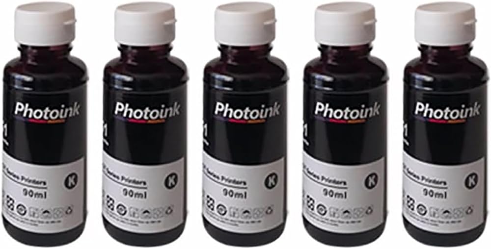 PHOTO INK HP Smart Tank 500-530-515-615 5 Adet Siyah Mürekkep