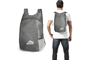 KOBONA Ultra Lightweight Foldable Backpack, Small Water Resistant Hiking Daypacks, Foldable Travel Daysack Rucksacks for Men Women Kids Outdoor Sport Travelling Walking Camping Biking