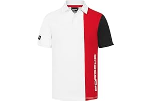 Porsche Motorsport Gestreiftes Herren-Poloshirt
