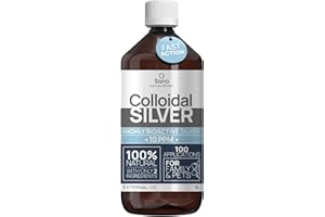 INSTITUT KATHAROS Argento Colloidale Puro 10 PPM 1000 ML | Per la famiglia & gli Animali (Cani, Gatti) | 100% Naturale : Certificato Cosmos Natural | Carbon Neutral