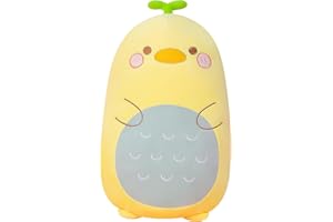 Gisqis Peluche Pato Amarillo Bebe Kawaii Cojines Muñecas Pato Peluche Bonitos Animales Pillow Navidad Regalo Cumpleaños Juguetes para Niños Niñas 44cm