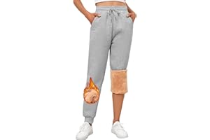 RITOSTA Jogger dla kobiet polarowe joggery damskie joggery z podszewką polarową Sherpa polarowe spodnie dresowe damskie joggery spodnie wypoczynkowe z kieszeniami sznurek na zimę do biegania treningu