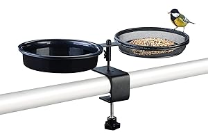 Abreuvoir et mangeoire à oiseaux avec support à pince [Royal Gardineer]