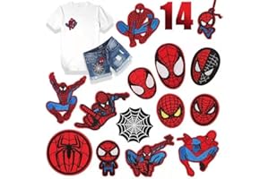 SUNSHINE SMILE Flicken zum Aufbügeln,14psc Applikation Aufbügelflicken,Patches zum Aufbügeln für DIY,Applikation zum Aufbuegeln,Flicken zum Aufbügeln Kinder,Textilien Bügelflicken für DIY Kleidung