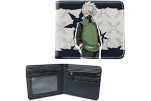 Ubephant Kakashi Portefeuille, Kakashi Court Portefeuille, Kakashi Anime Portefeuille, Animé Portefeuille, Kakashi Portefeuille à Deux Volets Polyvalent, pour Enfants Garçons Filles Fans