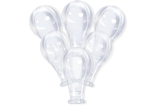 LittleForBig vuxen extra stora transparenta nappar – utmärkt ersättning stor napp 6-pack värde