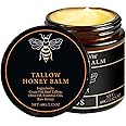 Grass-Fed Beef Tallow Balm with Raw Honey, Moisturising Cream for Soft, Smooth Skin, Beef Tallow for Skin Care, Handmade, Natural Moisturising Cream