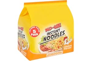 KO-LEE Ko - Lee Instant Noodles Chicken Flavour 5 Pack 350g, White