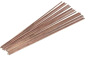 LIEBEWH 20Pcs Welding Rods Round Phosphor Copper Welder Rod Durable Welding Supplies for Air Refrigerators and Conditioners Copper Tubes Welding
