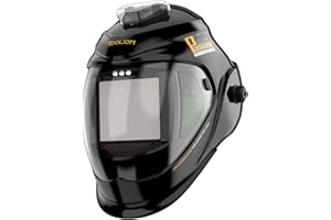 TOOLIOM Auto Darkening Welding Helmet with Light, 1/1/1/1 Large Viewing 4.31" x 3.81" True Color Welding Mask Shade 4/5-9/9-13 Solar/Rechargeable Battery Powered Welder Hood for TIG MIG MAG MMA Plasma