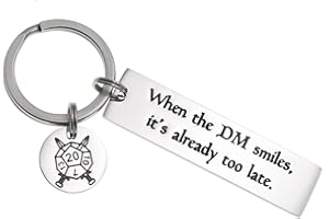 Melix Home Dungeons and Dragons prezenty uroczy brelok When The Dungeon Master Smiles It's Already Too Late DND prezenty Dragon Masters prezent