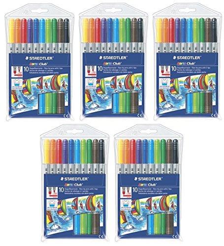 Preisvergleich Produktbild STAEDTLER DoppelFasermaler Noris Club, 10er Etui 320 NWP10