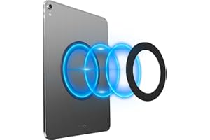 SRLWMYI Tablet Wall Mount Magnetic Holder for Home Office Car Gym Kitchen Compatible with iPad Pro Mini Air, and Most Tablets Sleek Black Design Magnetic Pad Wall Mount Versatile Tablet Holder