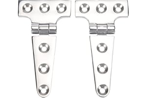 HOMOS Mnueeop 2 Pezzi Series A Tutta la Prova T Cerniera in Acciaio 316 di Qualità Marina Cerniera Porta Cerniera Barca