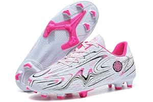 Mateju Chaussures de Football Enfant Crampons Garçon Homme Chaussure de Foot Spike Chaussures de Sport pour Extérieur Intérieur Athlétisme Entraînement Sports