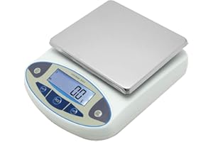 CGOLDENWALL 5kg, 0.1g Balance de Laboratoire Électronique Numérique de Haute Précision Calibrée et Prête à L'emploi 180x140mm (5kg,0.1g)