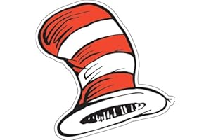 Eureka Dr. Seuss The Cat in The Hat Paper Cut Outs for Schools and Classrooms, 36pc, 5.5" W x 5.5" H